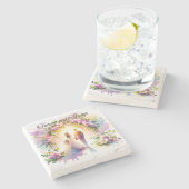 Für immer und immer kissen steinuntersetzer (Seitenansicht)