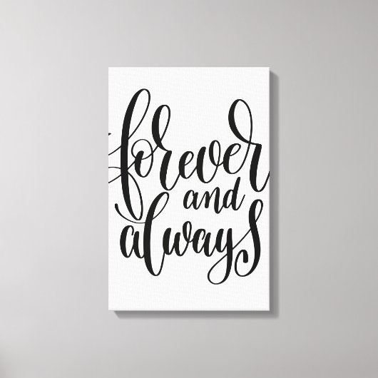 Für immer und immer Leinwand (Vorderseite)