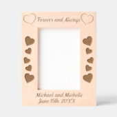 Für immer und immer mit Laser geätzte Bilderrahmen Rahmen (Vorderseite)