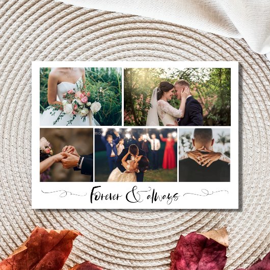 Für immer und immer moderne Fotokollektion Danke