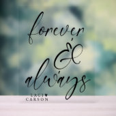 Für immer und immer Personalisiertes Hochzeitssymb Acrylschild (Neutral)