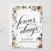 Für immer und immer Script-Cotattecore Blumenzehen Ankündigung (Vorderseite)