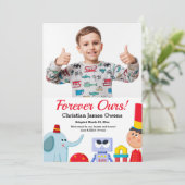 Für immer unsere Adoption Foto Ankündigung (Stehend Vorderseite)