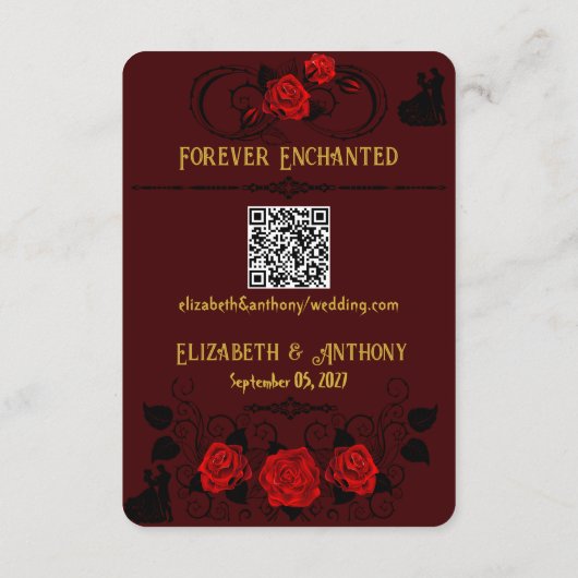 Für immer verzaubert begleitkarte (Rückseite)