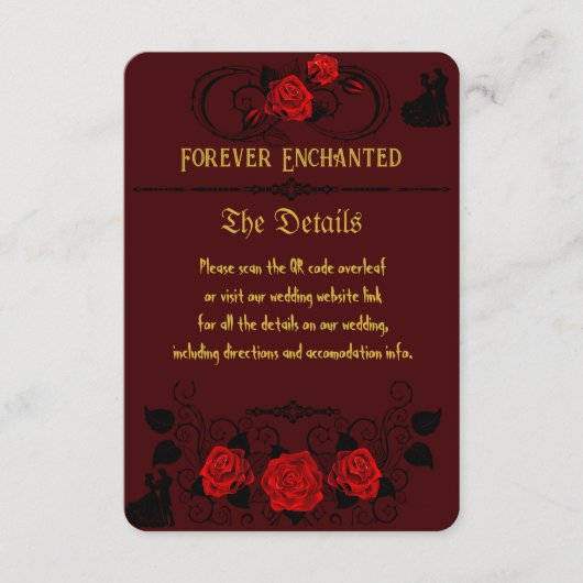 Für immer verzaubert begleitkarte (Vorderseite)