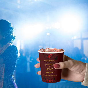 Für immer verzauberte Hochzeit Pappbecher