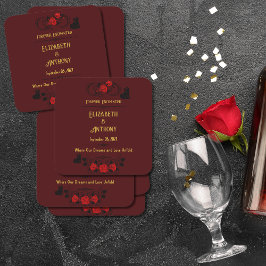 Für immer verzauberte Hochzeit Rechteckiger Pappuntersetzer