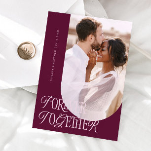 Für immer Vintage Cranberry-Hochzeit Ankündigung
