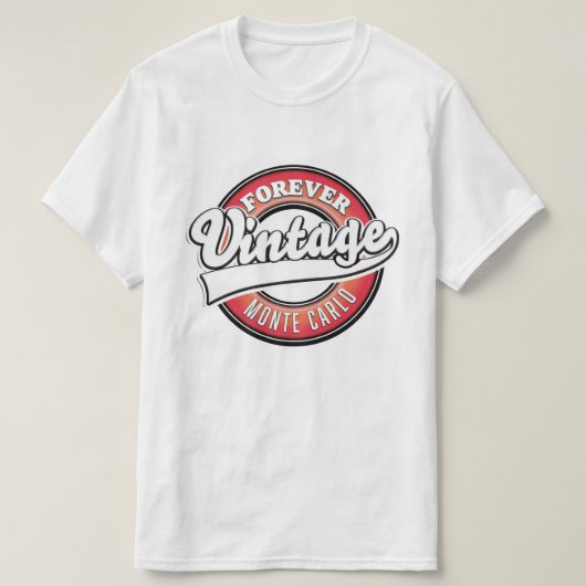 für immer Vintages Monte-Carlo-Logo T-Shirt (Design vorne)