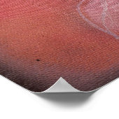 Für immer Vögel in Rosa Poster (Ecke)