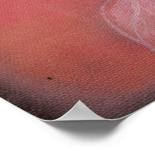 Für immer Vögel in Rosa Poster (Ecke)