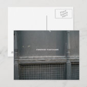 Für immer vorübergehend postkarte (Vorne/Hinten)