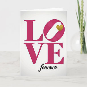 Für Immer Wahre Liebe Herz Karte