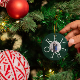 Für immer: Weihnachten im Foto Ornament