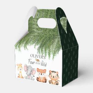 Für immer wilde Safari 4. Geburtstag Geschenkschachtel