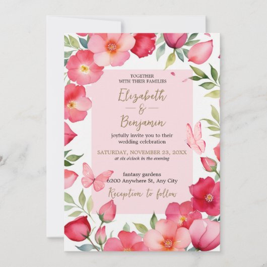 Für immer zusammen einladung (Vorderseite)