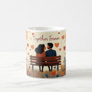 Für immer zusammen Romantischer Hochzeitstag & Ehe Kaffeetasse