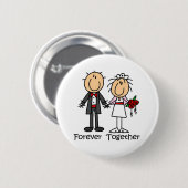 Für immer zusammen T - Shirts und Geschenke Button (Vorne & Hinten)