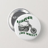 Für immer zwei Räder - Radfahrer Button (Vorne & Hinten)