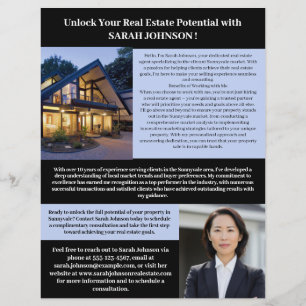 Für Immobilienmakler-Marketing-Listing-Erfolg Flyer