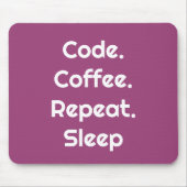 Für Ingenieure – Code. Kaffee. Schlafmauspad Mousepad (Vorne)