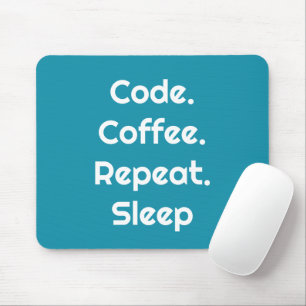 Für Ingenieure – Code. Kaffee. Schlafmauspad Mousepad