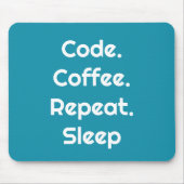 Für Ingenieure – Code. Kaffee. Schlafmauspad Mousepad (Vorne)