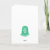 Für irische Tänzer Tanzkleid zum Geburtstag Karte (Rückseite)