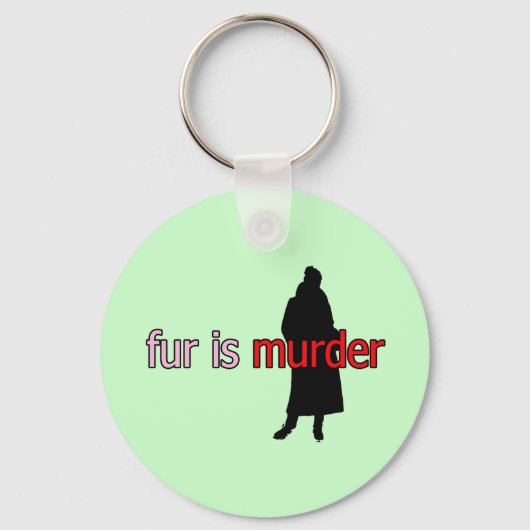 Fur ist Mord Schlüsselanhänger (Vorderseite)