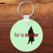 Fur ist Mord Schlüsselanhänger (Vorderseite)