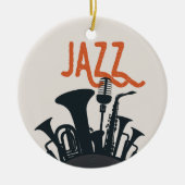 Für Jazzliebhaber. Keramik Ornament (Vorne)