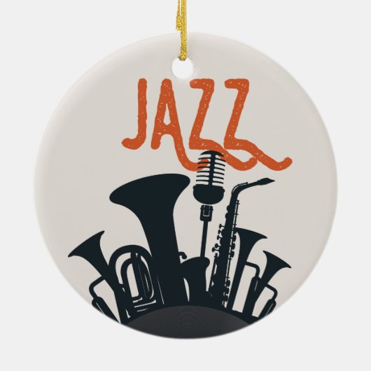 Für Jazzliebhaber. Keramik Ornament (Hinten)