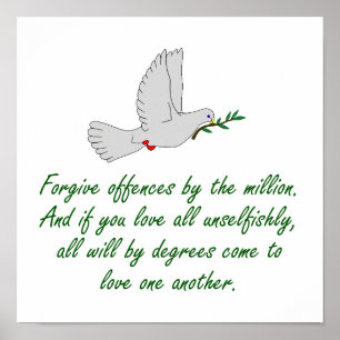 Für jede Minute bleiben Sie wütend - Verzeihung Qu Poster