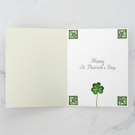 Für jede Petal am St. Patrick's Day im Kleeblatt Karte (Innenseite)