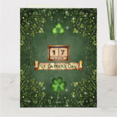 Für jede Petal am St. Patrick's Day im Kleeblatt Karte (Rückseite)