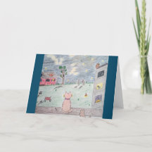Für jeden Cat Lover - "Starry Night Card"