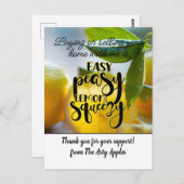 Für jeden Geschmack einfach die Zitronenpresse mac Postkarte (Vorne/Hinten)