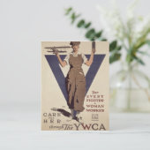 Für jeden Kampf eine weibliche Arbeiterin Postkarte (Stehend Vorderseite)