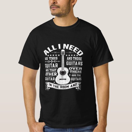 Für jeden Musiker brauche ich nur diese Gitarre T-Shirt (Vorderseite)