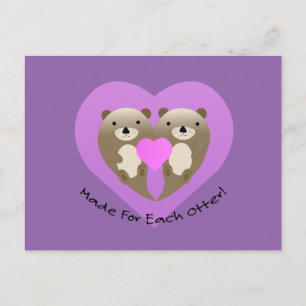 Für jeden Otter gemacht Feiertagspostkarte