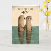 Für jeden Otter hergestellt Karte (Gelbe Blume)