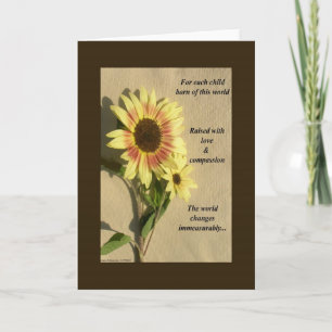 Für jedes geborene Kind dieser Welt Ankündigung