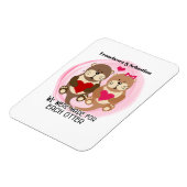 Für jedes Otter Süße Tier Paar mit Herz Magnet (Linke Seite)