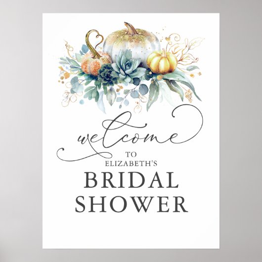 Für jedes Party - Pumpkins und Sukkulturen Willkom Poster (Vorne)