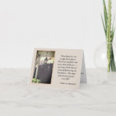 FÜR JEMAND, DER SICH WEG/QUOTE ÜBER DIE HARD, DIE  KARTE (Vorderseite)