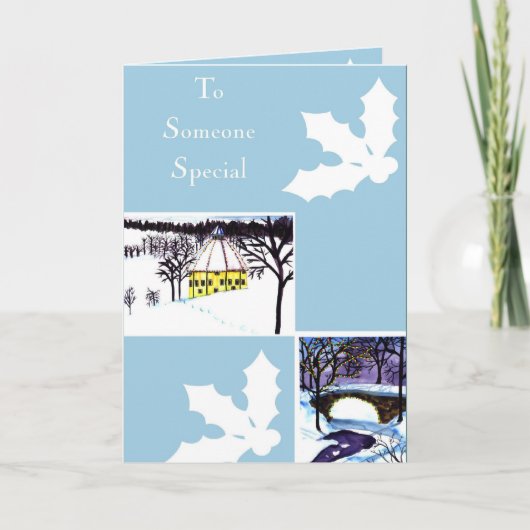 Für jemanden feiertagskarte (Vorderseite)