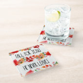 Für Jesus, der nie den Glauben Glasuntersetzer (Schrägansicht)