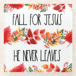 Für Jesus, der nie den Glauben  Glasuntersetzer