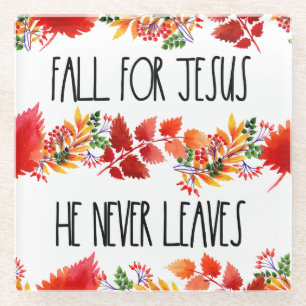 Für Jesus, der nie den Glauben  Glasuntersetzer