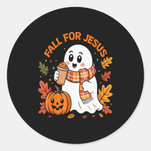 Für Jesus fallen Christlicher Herbst Süßer Geist K Runder Aufkleber